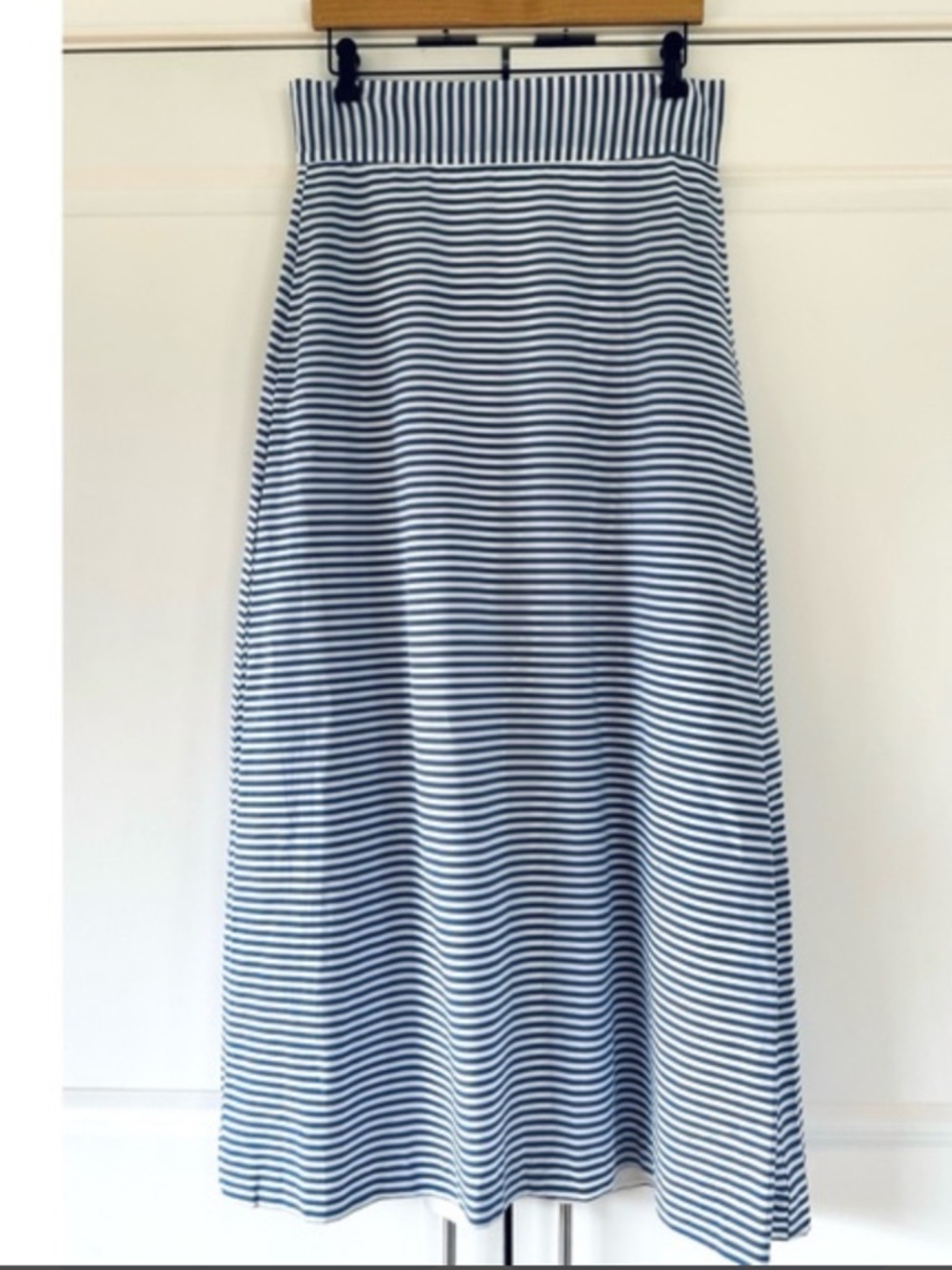 CKB Sanibel Blue & White Striped Maxi Skirt